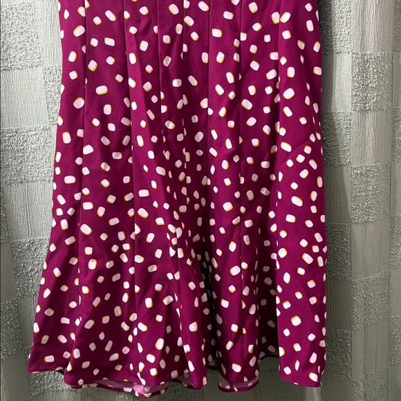 Kate Spade Magenta and Yellow Dot Dress - Picture 5 of 10